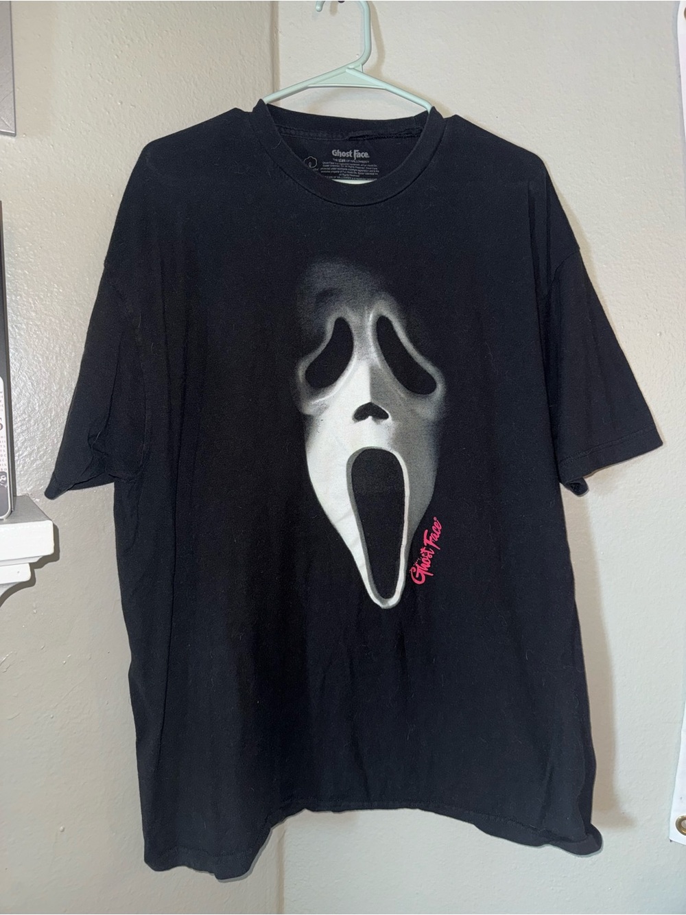 Mens XXL Ghost Face Graphic Tee